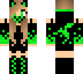 the green gamer girl