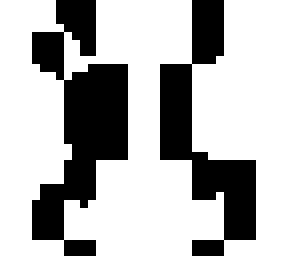 black and white demon