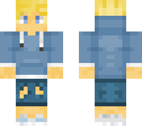 blonde blue hoodie