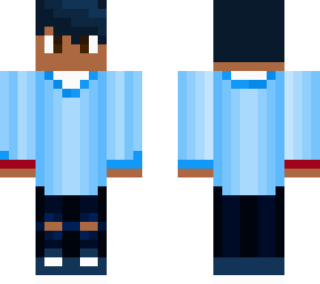 blue shirt