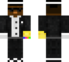 coffin dance man with infinity glove