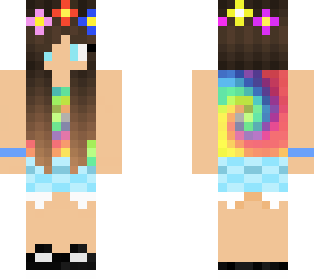 cute rainbow swirl girl