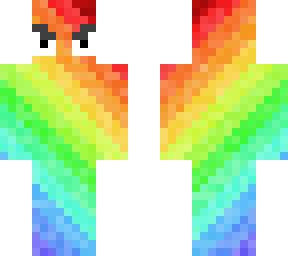 diagonal rainbow with eyes