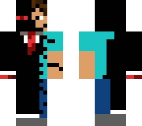 enderman and steve