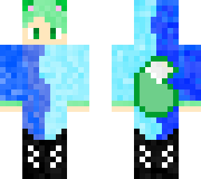 fox boy blue and green
