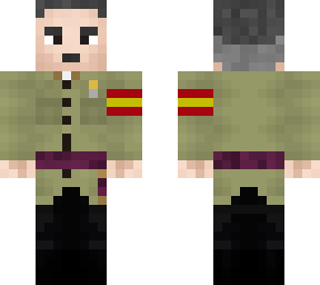 franco with flag in arm