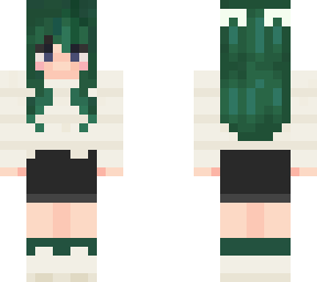 green hair girl
