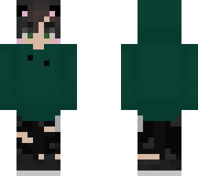 green hoodie