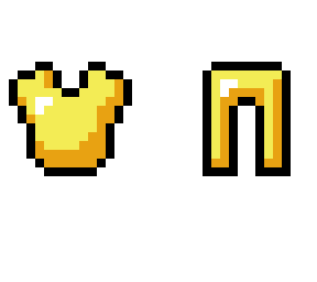 not my golden chestplate and leggings!!!!!