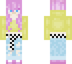 pastel pink hair girl