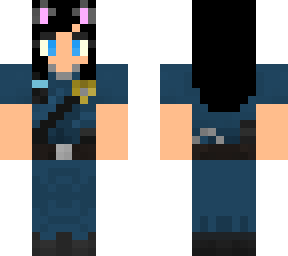 police cat girl gray