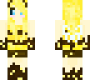 Download Aphmau Queen Bee Minecraft Skin PNG