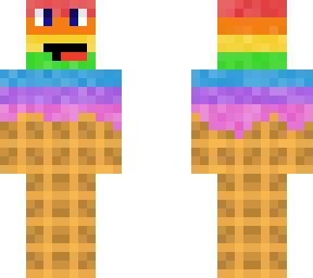 rainbow waffle