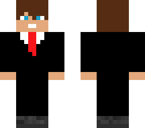 skin with hoodie and suit