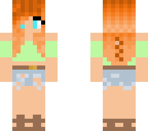 summer ginger girl