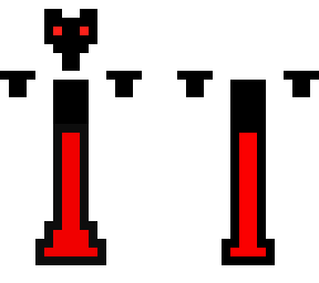 the one in red