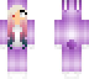 wolf girl in bunny onesie