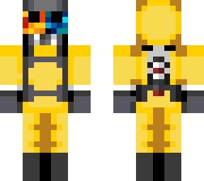 BedRockPlayz869 with hazmat suit | Minecraft Skin