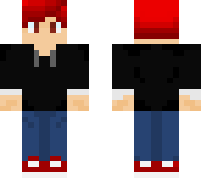 black hoodie (red hair)