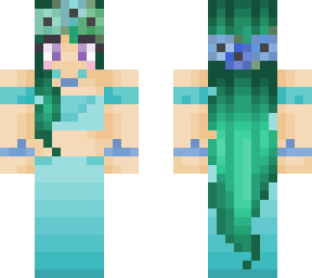 blue green mermaid