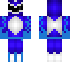 blue power ranger with lightning
