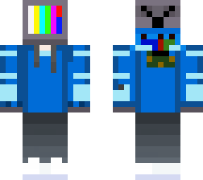 blue tv man