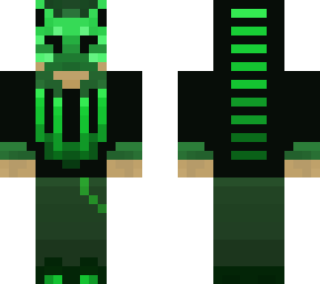 cyber kitsune - green