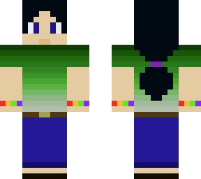 gradient green girl