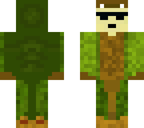 green and brown shark