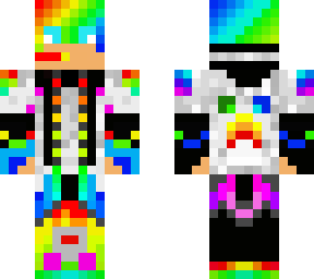 intense rainbow gamer boy