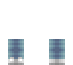 pants base - blue fade jeans - white shoes