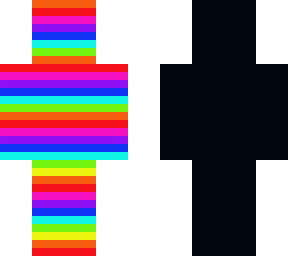 rainbow  and black