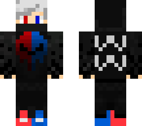 red and blue skull hoodie 3.0
