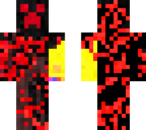red/black creeper with infinity gauntlet