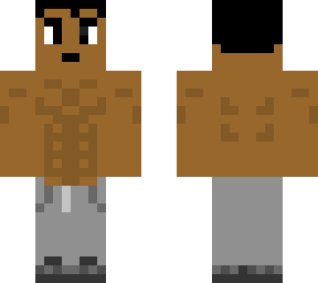 shirtless brown boy