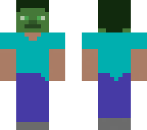 simple steve with a slimed head