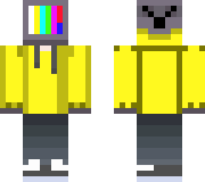yellow tv man