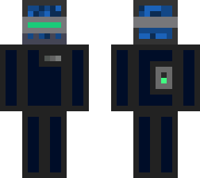 armored blue bot