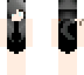 black swim suit girl