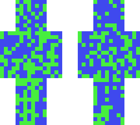blue dots green