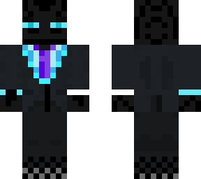 blue enderman in suit