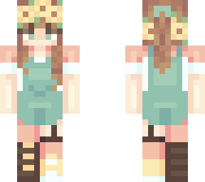 cute girl with flower crown