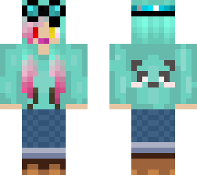 cute girl with goggles