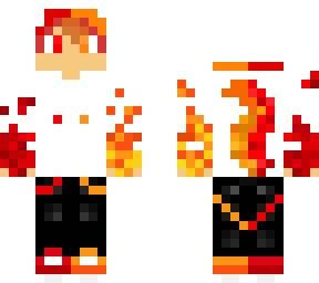 fox skin red and orange with closed hoodie