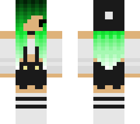 green hair girl