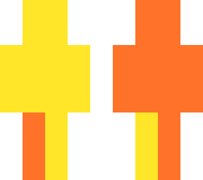 orange and yellow