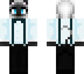 suspenders cat with bowtie