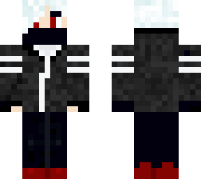 white hair black hoodie (male) remake
