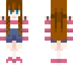 (edit)(recolor) girl striped