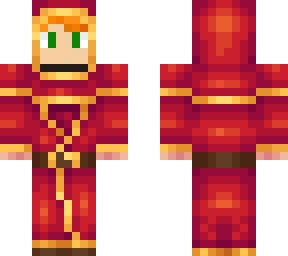 3d ginger red robe